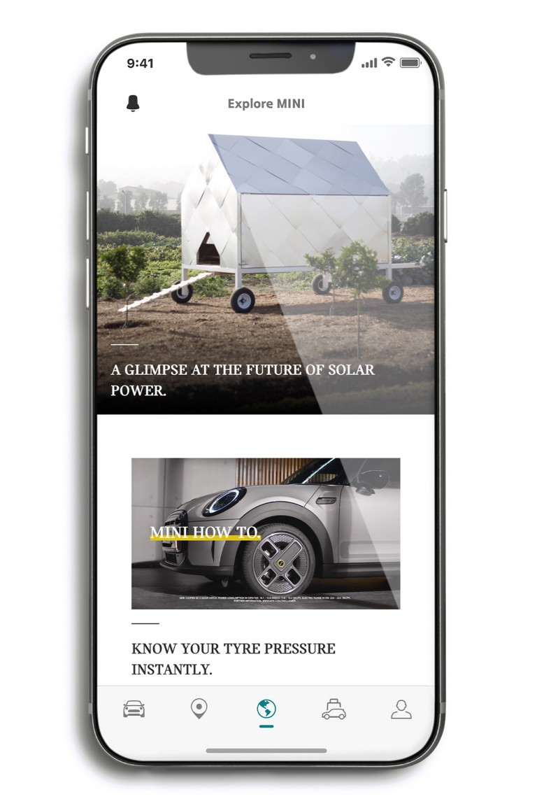 mini connected – mini app – explore mini